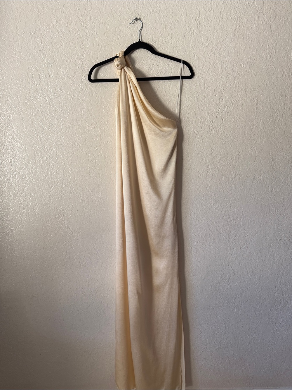 Johanna Ortiz 100% Silk Saree Way Of Life Maxi Dress Size 4 Ecru Elegant Classy - Picture 5 of 12